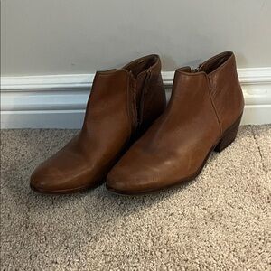Sam Edelman Tan Leather Ankle Booties